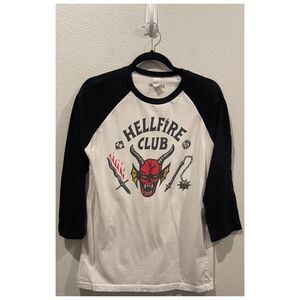 NETFLIX Stranger Things Hellfire Club Classic 3/4 Sleeve Shirt
